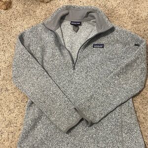 Patagonia Men's Zip-Up Sweater in Heather Gray